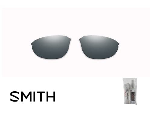 Smith Parallel 2 00IR 71MM Grey replacement lenses for Men for Women +BUNDLE with Designer iWear Care Kit
