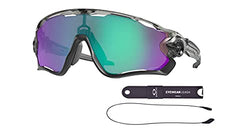 Oakley OO9290 Jawbreaker 929046 31MM Grey Ink/Prizm Road Jake Rectangle Sunglasses for Men + BUNDLE Accessory Leash Kit + BUNDLE with Designer iWear Care Kit