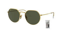 Ray-Ban RB8165 921631 53MM Legend Gold/Green Irregular Sunglasses for Men for Women + BUNDLE With Designer iWear Eyewear Kit