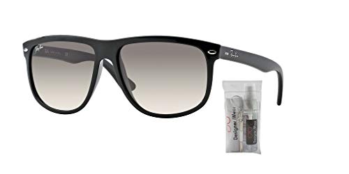 Ray-Ban RB4147 601/32 56M Black/Grey Gradient Sunglasses For Men For Women + BUNDLE with Designer iWear Care Kit