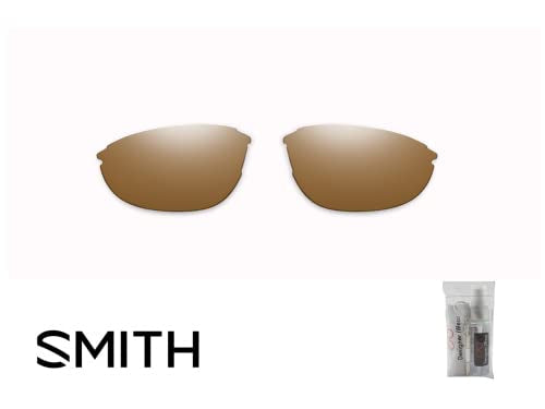 Smith Parallel 2 0070 71MM Brown replacement lenses for Men for Women +BUNDLE with Designer iWear Care Kit