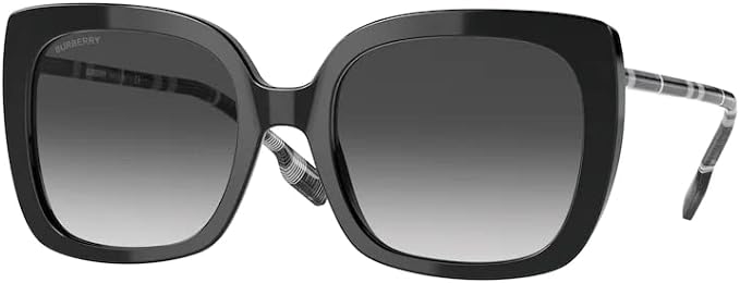 BE4323 38538g 54MM Black / Grey Gradient Square Sunglasses for Women+ BUNDLE with Designer iWear Eyewear Care Kit