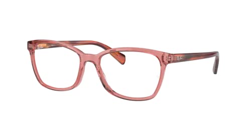 Ray-Ban RX5362 8177 52MM Transparent Pink Butterfly Eyeglasses for Women + BUNDLE With Designer iWear Eyewear Kit