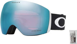 Oakley Flight Deck L OO7050 Black / Prizm Sapphire Iridium Ski Goggles For Men For Women + BUNDLE with Designer iWear Eyewear Kit