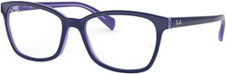 Ray Ban RX5362 5776 52MM Top Blue/Light Blue/Vioet Butterfly Eyeglasses for Women + BUNDLE With Designer iWear Eyewear Kit