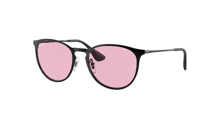 Ray-Ban RB3539 Black/Evolve Photo Pink to Blue 54MM Phantos Blue Light Blocking Sunglasses- Reduces Digital Eye Strain, UV Protection for Women + BUNDLE With Designer iWear Eyewear Kit