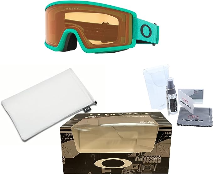 Oakley Target Line M OO7121 Celeste w/ Persimmon Ski Goggles For Men For Women + BUNDLE with Designer iWear Eyewear Kit