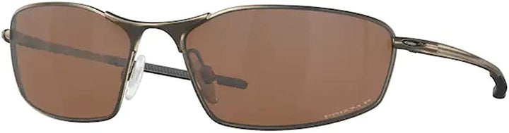 Oakley Whisker OO4141 414113 60MM Satin Pewter / Prizm Tunsten Polarized Oval Sunglasses for Men + BUNDLE With Oakley Accessory Leash + Designer iWear Kit