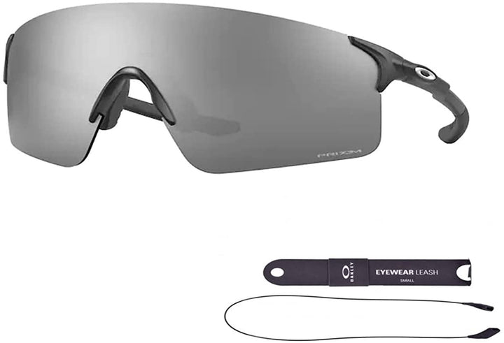 Oakley Evzero Blades OO9454 945401 38MM Matte Black / Prizm Black Rectangle Sunglasses for Men + BUNDLE With Oakley Accessory Leash + Designer iWear Kit
