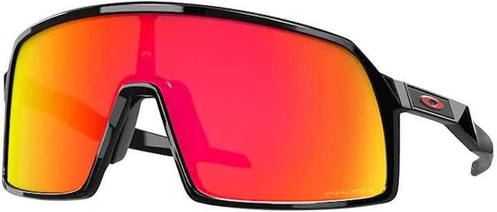 Oakley Sutro S OO9462 946209 28MM Polished Black / Prizm Ruby Rectangle Sunglasses for Men + BUNDLE With Oakley Accessory Leash + Designer iWear Kit