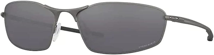 Oakley Whisker OO4141 414101 60MM Carbon / Prizm Black Oval Sunglasses for Men + BUNDLE With Oakley Accessory Leash + Designer iWear Kit