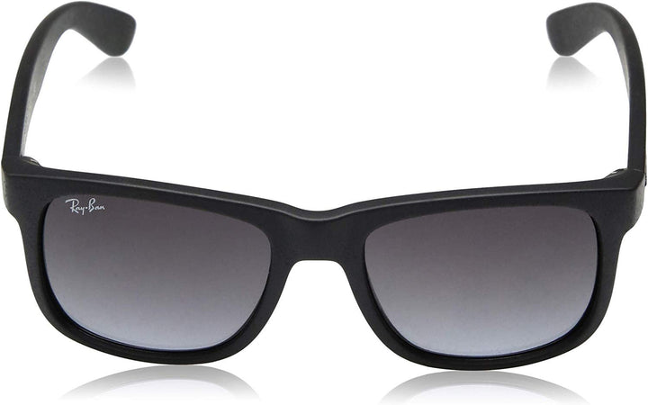 Ray-Ban RB4165 JUSTIN 601/8G 51M Rubber Black/Grey Gradient Sunglasses + BUNDLE with Designer iWear Kit
