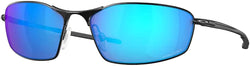 Oakley Whisker OO4141 414114 60MM Satin Black / Prizm Sapphire Oval Sunglasses for Men + BUNDLE With Oakley Accessory Leash + Designer iWear Kit