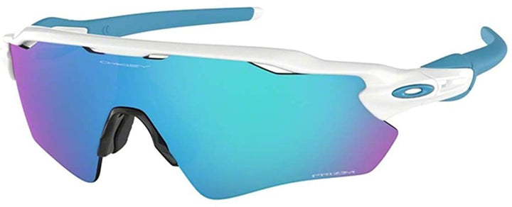 Oakley Radar EV Path 920857 38M Polished White/Prizm Sapphire Sunglasses For Men+BUNDLE with Oakley Accessory Leash Kit + BUNDLE with Designer iWear Care Kit…