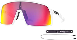 Oakley Sutro OO9406 OO940606 37MM Matte White / Prism Road Rectangle Sunglasses for Men + BUNDLE With Designer iWear Eyewear Kit