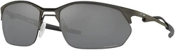 Oakley Wire Tap 2.0 OO4145 41450 60MM Matte Gunmetal / Prizm Sapphire Rectangle Sunglasses for Men + BUNDLE With Oakley Accessory Leash + Designer iWear Kit
